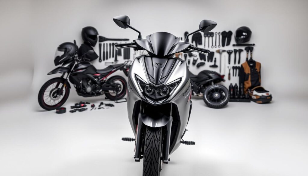 fotogalerie a příslušenství motocyklu