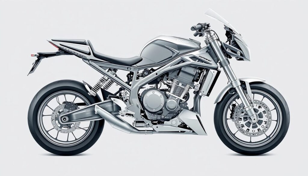 konstrukce podvozku motocyklu