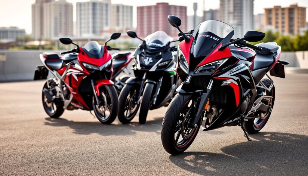 porovnání cbr 125 s konkurencí