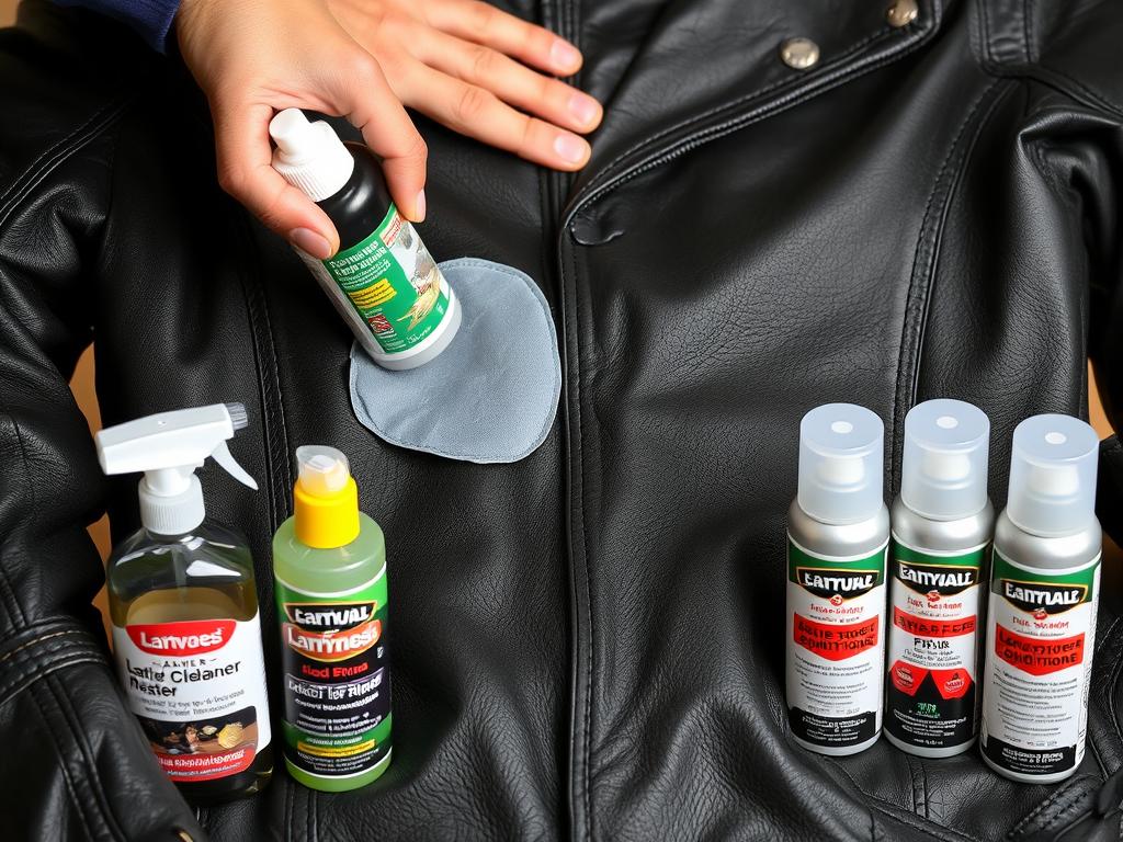 Čistič a impregnace na motocyklové oblečení s aplikací na koženou bundu