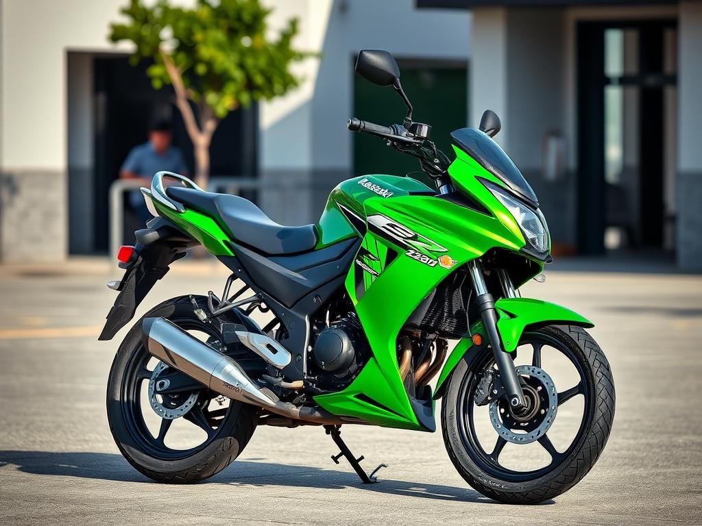 Kawasaki Z125 - nejspolehlivější motorka 125 ccm v zelené barvě Kawasaki Z125 - nejspolehlivější motorka 125 ccm v zelené barvě