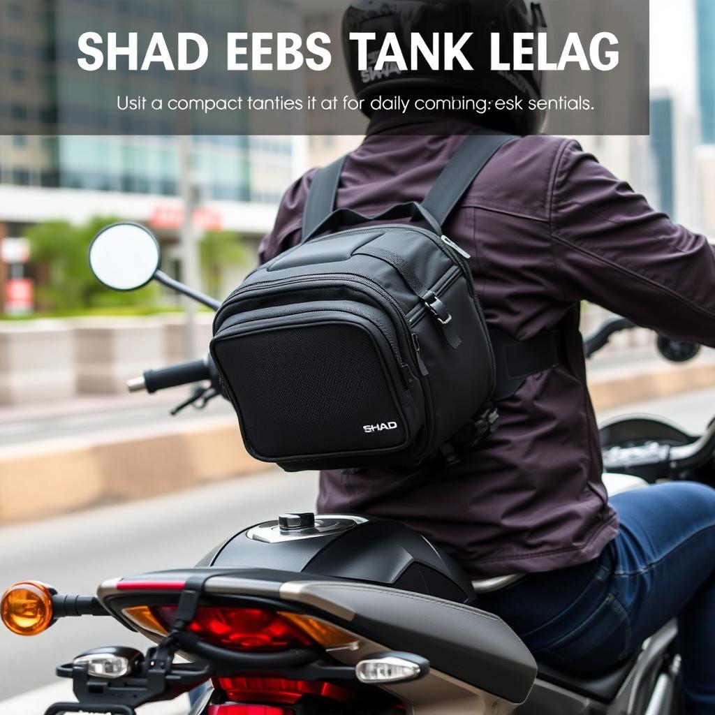 Městský motorkář s kompaktním tankvak SHAD E03CL - nejlepší moto tankvak pro město