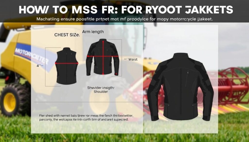 Návod na měření pro správný výběr velikosti moto bundy pro kombajn