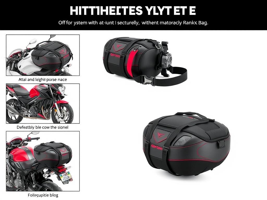 Oxford F1 18L tankvak s popruhovým systémem - nejlepší moto tankvak pro bezpečné uchycení