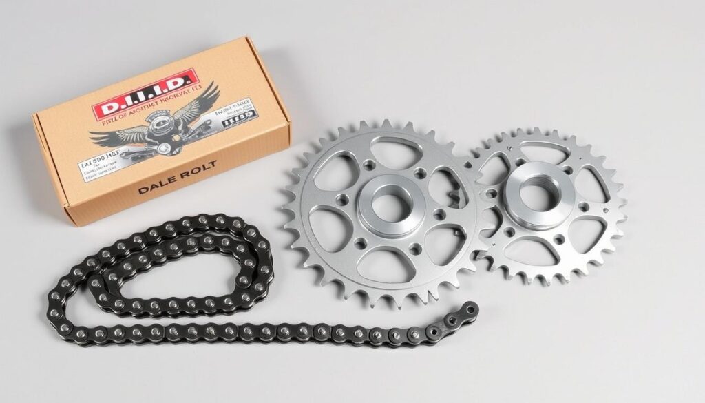 Řetězová sada D.I.D a JT pro retro motorky 125 Řetězová sada D.I.D a JT pro retro motorky 125