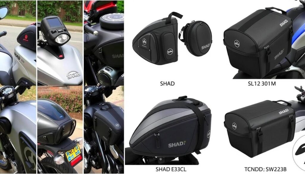 Různé typy nejlepších moto tankvaků na motocyklech - přehled variant