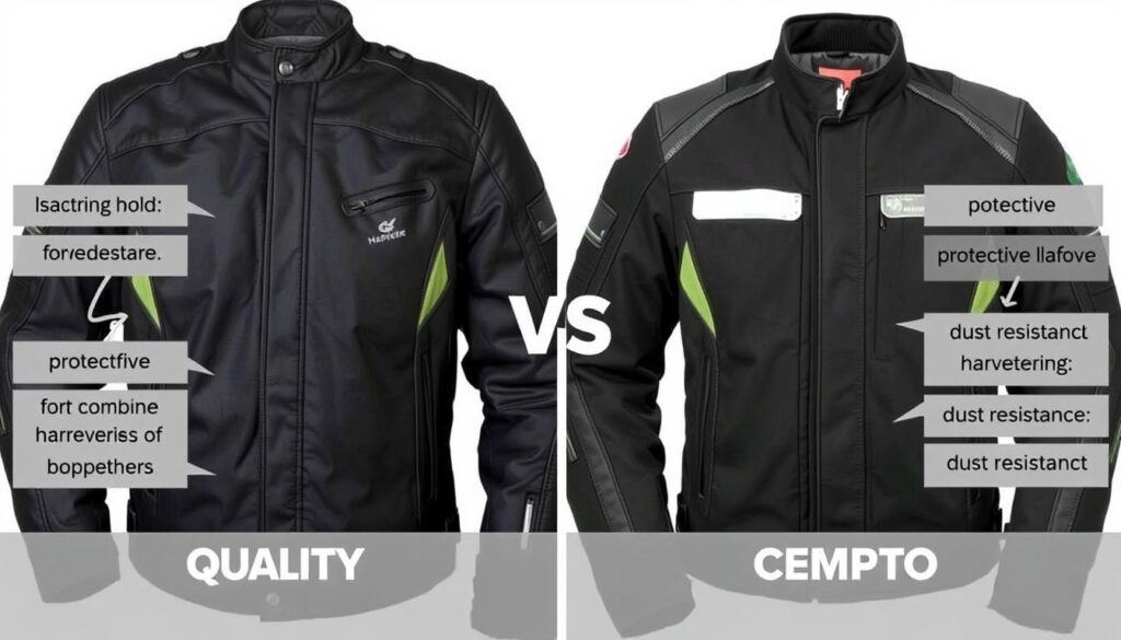 Srovnání kvalitní a levné moto bundy pro práci s kombajnem