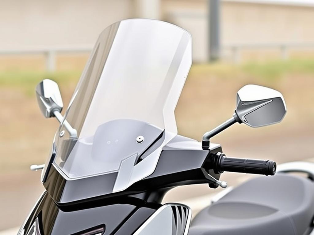 Větrný štít pro skútr 125