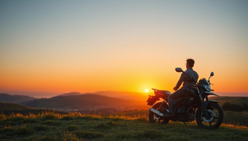 emocionální zotavení po motocyklové nehodě
