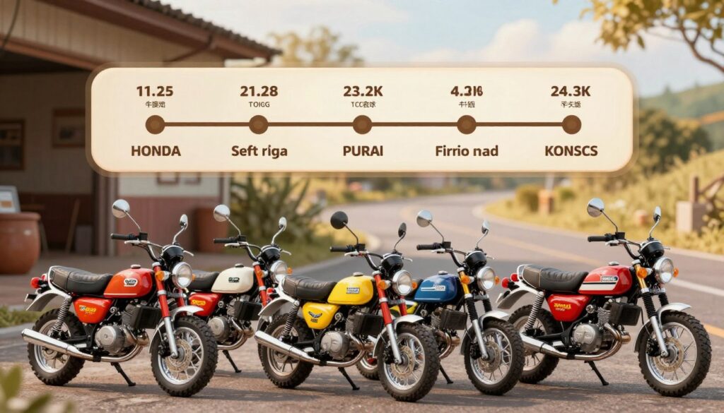 historický vývoj motocyklu Monkey