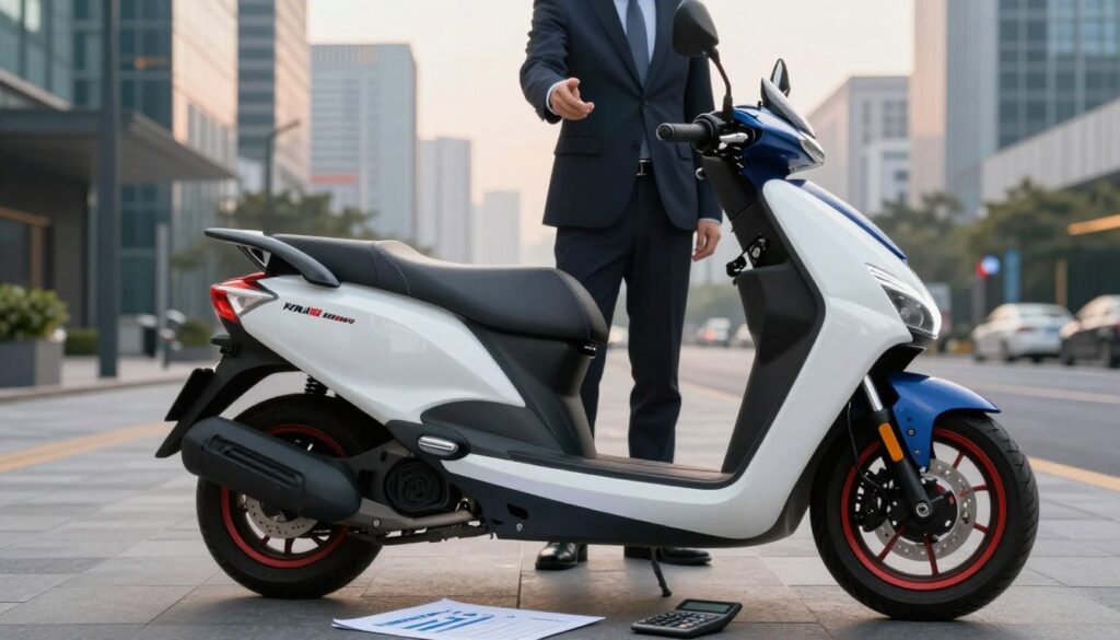 cena a financování skútru