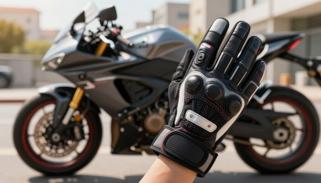 styl a design moto rukavic