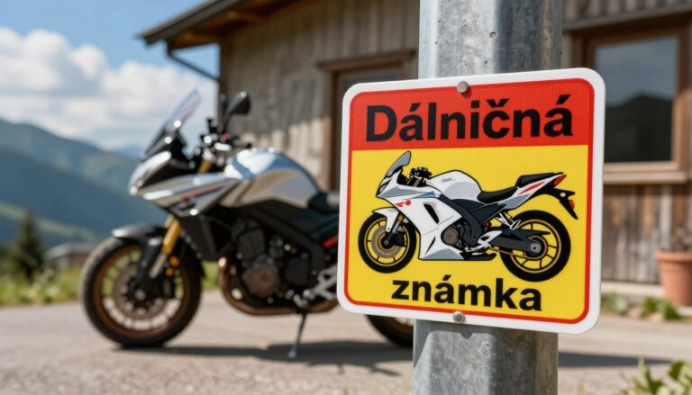 dálniční známka motorka